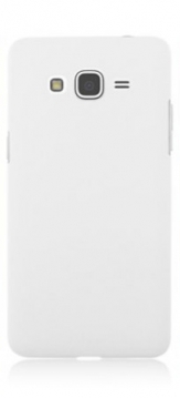 Гумиран гръб за Samsung G530 Galaxy Grand Prime Бял