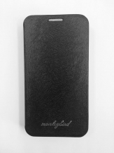 Кожен флип калъф за Samsung i9500 Galaxy S4 Черен