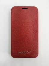 Кожен флип калъф за Samsung i9500 Galaxy S4 Червен