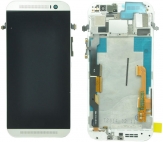 Дисплей + Тъч скрийн + Рамка за HTC One M8 Бял