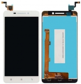 Дисплей + Тъч скрийн за Lenovo A5000 Бял