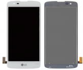 Дисплей + Тъч скрийн за LG K8 Бял