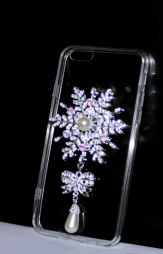 Силиконов гръб Снежинка за Apple iPhone 6/6S