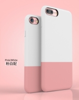 Калъф DUZHI за Apple iPhone 7PLUS,Бяло с Розово