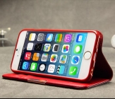 Калъф,естествена кожа за Apple iPhone 7G,Червен