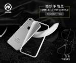 Калъф WK Sleek за Apple iPhone X,Силикон с Бяла Рамка