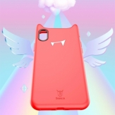 Калъф силикон BASEUS Devil Baby case за iPhone X,Червен