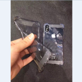 Калъф силикон X-Level CRASHPROOF за iPhone X,Черен прозрачен