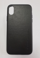 Кожен калъф VORSON Crafted 1 Черен за iPhone X