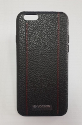 Кожен калъф VORSON Crafted 2 Черен за iPhone X