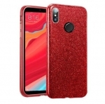 Силиконов Кейс,Брокат за iPhone 11 6.1/Червен