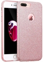 Силиконов Кейс,Брокат за iPhone 11 6.1/Розов