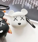 Силиконов калъф за AIRPODS 3D-Бяла Мишка