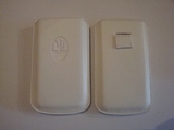 Кожен Maserati бял калъф за Apple iPhone 4