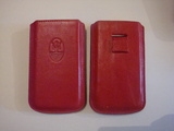 Кожен Maserati червен калъф за Apple iPhone 4