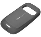 Черен силиконов гръб за Nokia C7