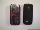 Черен силиконов твърд гръб за Nokia 5130
