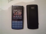 Черен силиконов твърд гръб за Nokia X3-02