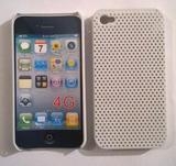 Бял силиконов твърд гръб за Черен силиконов твърд гръб за Apple iPhone 4