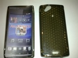 Черен силиконов гръб за Sony Ericsson Arc 