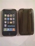 Черен силиконов гръб за Apple iPhone 3GS