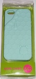 Син силиконов калъф за Apple iPhone 5 тип пчелна пита