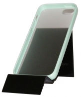 Прозрачен калъф с зелена лайсна за Apple iPhone 5