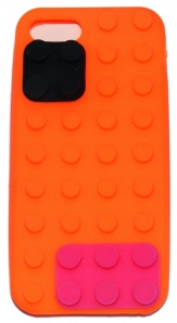 Силиконов калъф Конструктор за Apple iPhone 5 Оранжев