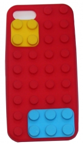 Силиконов калъф Конструктор за Apple iPhone 5 Червен