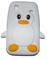 Силиконов калъф пингвин за Samsung S5830 Galaxy Ace Бял