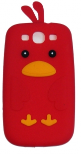 Силиконов калъф пиленце за Samsung i9300 Galaxy S3 Червен