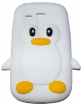 Силиконов калъф пингвин за Samsung I8190 Galaxy S3 mini Бял