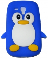 Силиконов калъф пингвин за Samsung I8190 Galaxy S3 mini Син