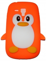 Силиконов калъф пингвин за Samsung I8190 Galaxy S3 mini Оранжев