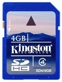 Карта памет Kingston SD Card 4 GB