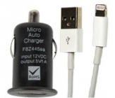 Зарядно за кола Apple iPhone 5+USB кабел