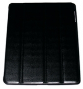 Калъф тип ТПУ и кожа за Apple iPad 2 и iPad 3 Черен