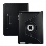 Кожен Калъф за Apple iPad 3 Черен
