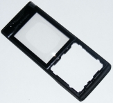 Оригинален преден панел Sony Ericsson ELM + Стъкло Черен