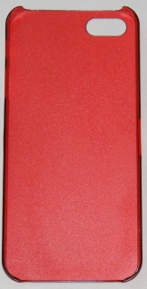 PC кейс твърд мат за Apple iPhone 5 Червен