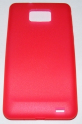 PC кейс мек матиран за Samsung I9100 Galaxy S2 Червен