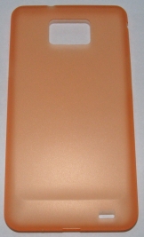 PC кейс мек матиран за Samsung I9100 Galaxy S2 Оранжев