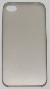 Мек матиран PC кейс за Apple iPhone 4 Сив