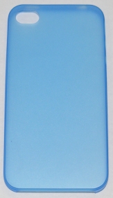Мек матиран PC кейс за Apple iPhone 4 Син