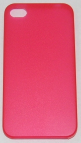 Мек матиран PC кейс за Apple iPhone 4 Червен