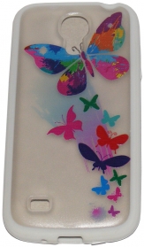Твърд гръб за Samsung i9190 Galaxy S4 mini с апликация Бял 02