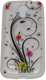 Твърд гръб за Samsung i9190 Galaxy S4 mini с апликация Бял 03