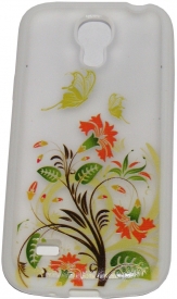 Твърд гръб за Samsung i9190 Galaxy S4 mini с апликация Бял 04