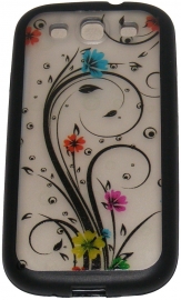 Твърд гръб за Samsung i9300 Galaxy S3 с апликация Черен 02