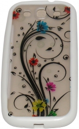 Твърд гръб за Samsung i9300 Galaxy S3 с апликация Бял 01